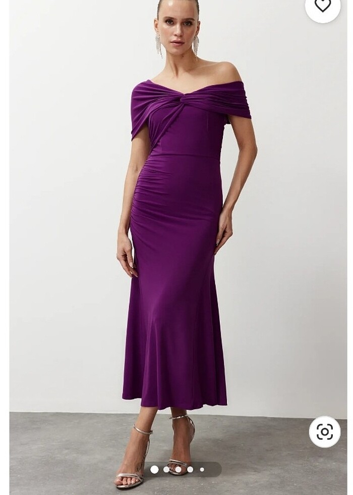 Mor Abiye elbise - Görsel 2