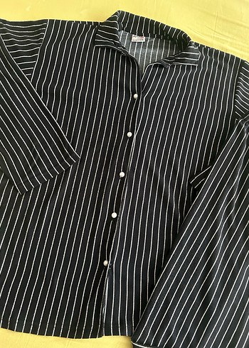 Siyah Çizgili  Pijama Takımı - Görsel 4