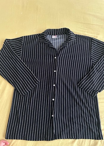 Siyah Çizgili  Pijama Takımı - Görsel 6