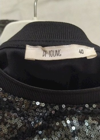 Gri Payetli Midi Kadın Elbise - Görsel 3