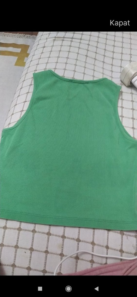 Yeşil Kolsuz Basic Kadın Atlet siyah iki adet urun fiyatı - Görsel 3