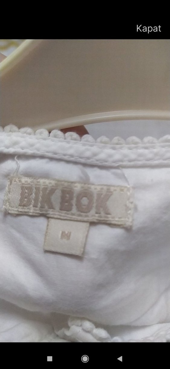 Kadın Beyaz Pamuklu Uzun Kollu Bohem Gömlek - Görsel 3