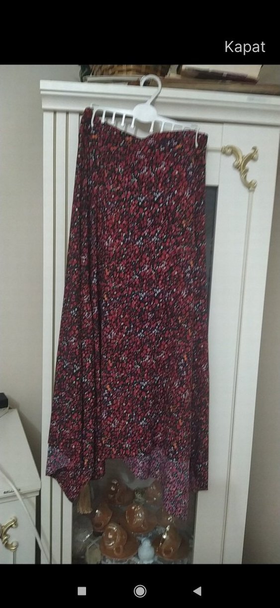 Bohem Çok Renkli Uzun Salaş Etek - Görsel 5