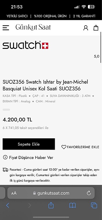 Swatch Swatch saat