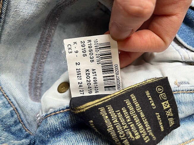 xs Beden mavi Renk Mavi jean
