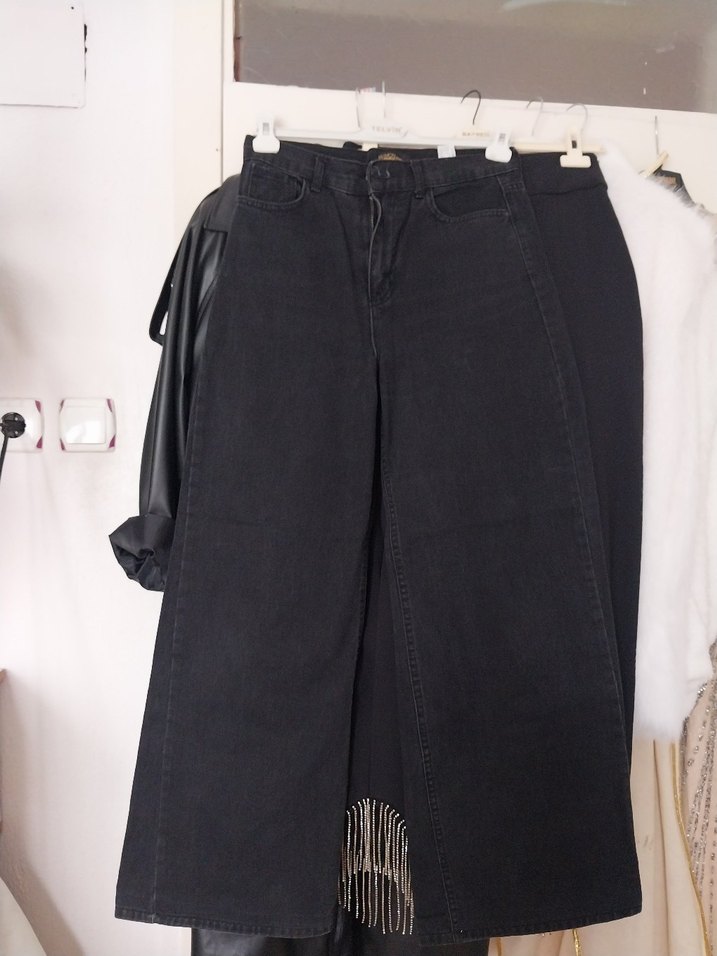 Siyah Kadın pantolon - Görsel 5