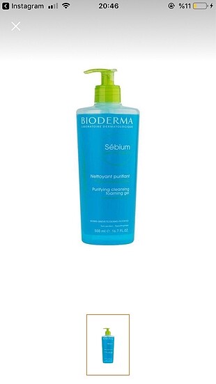 Bioderma yüz yıkama Jeli