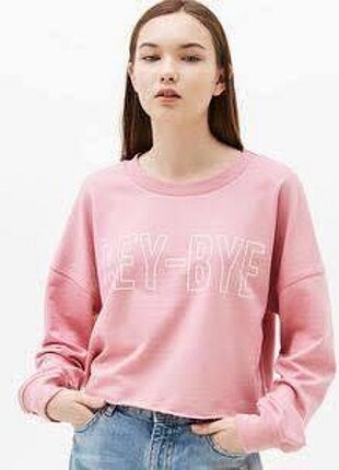 Bershka crop sweat