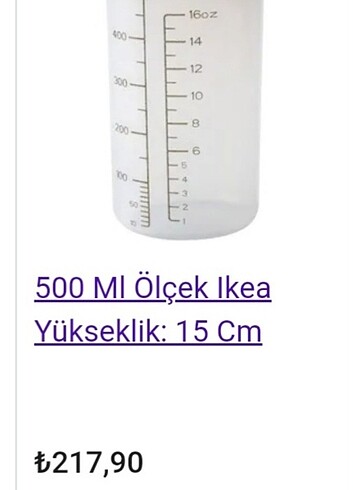 Ikea İkea ölçü kabı