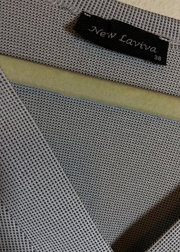 Gri V Yaka  Bluz - Görsel 4