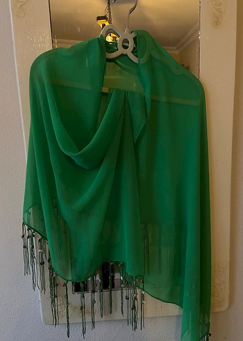 Parlak Yeşil  şal yada pareo - Görsel 2