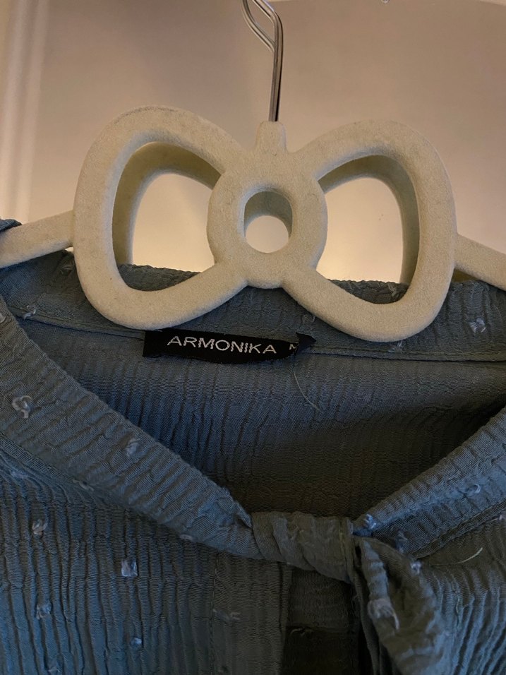 Düğmeli Bohem Uzun Kollu gömlek - Görsel 2