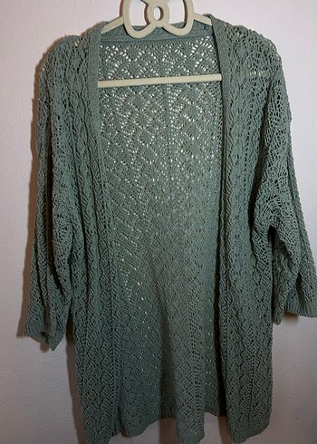 Gri Örgü Kadın hırka - Görsel 2