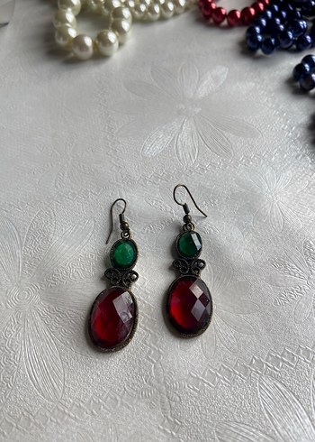 Bohem Renkli Boncuklu Midi Küpe - Görsel 2