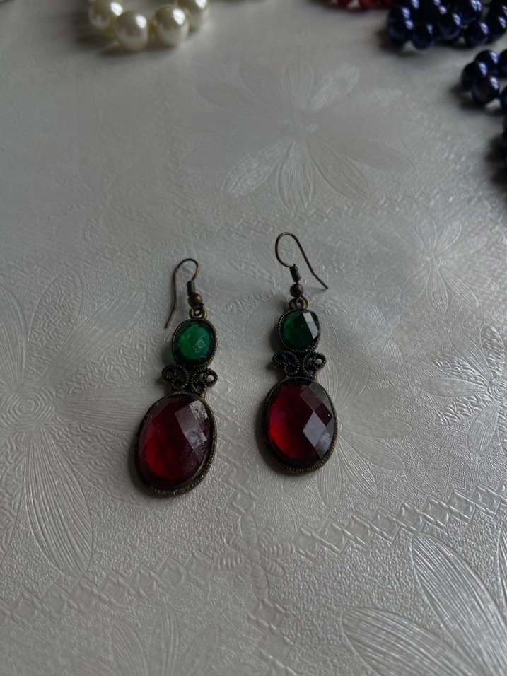 Bohem Renkli Boncuklu Midi Küpe - Görsel 4