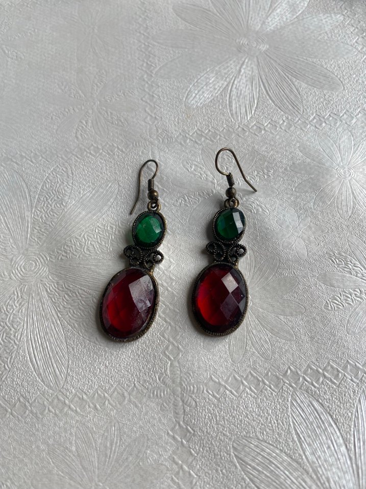 Bohem Renkli Boncuklu Midi Küpe - Görsel 3