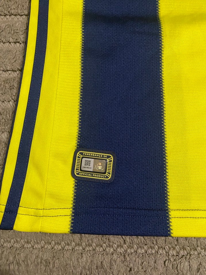 Erkek Sarı-Lacivert Çizgili Spor Forma - Görsel 2