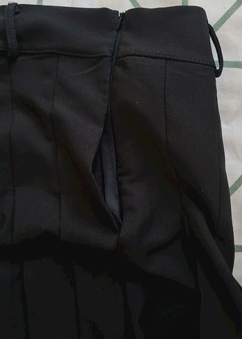 Carpe marka Siyah Pilili Midi Kadın Etek - Görsel 2