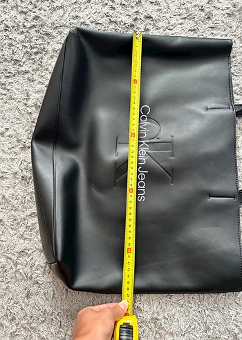 Beden Calvin Klein Siyah Deri Kadın Çanta Orjinal