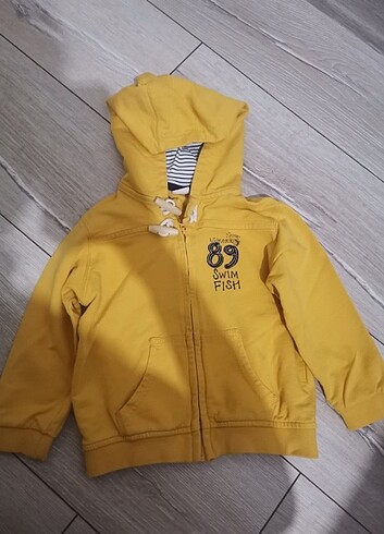 24-36 Ay Beden Erkek çocuk kapüşonlu hırka 