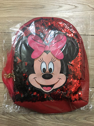 Kız çocuk Minnie ışıklı sırt çantası