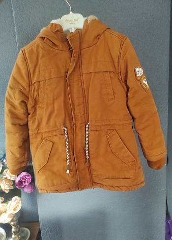 Kapüşonlu Erkek Çocuk Kaban - Görsel 2