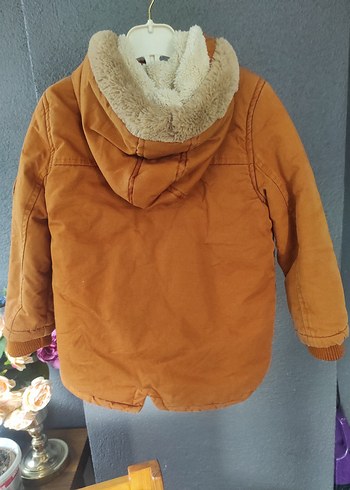 Kapüşonlu Erkek Çocuk Kaban - Görsel 3