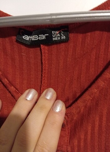 l Beden Çan Etek Kiremit Elbise