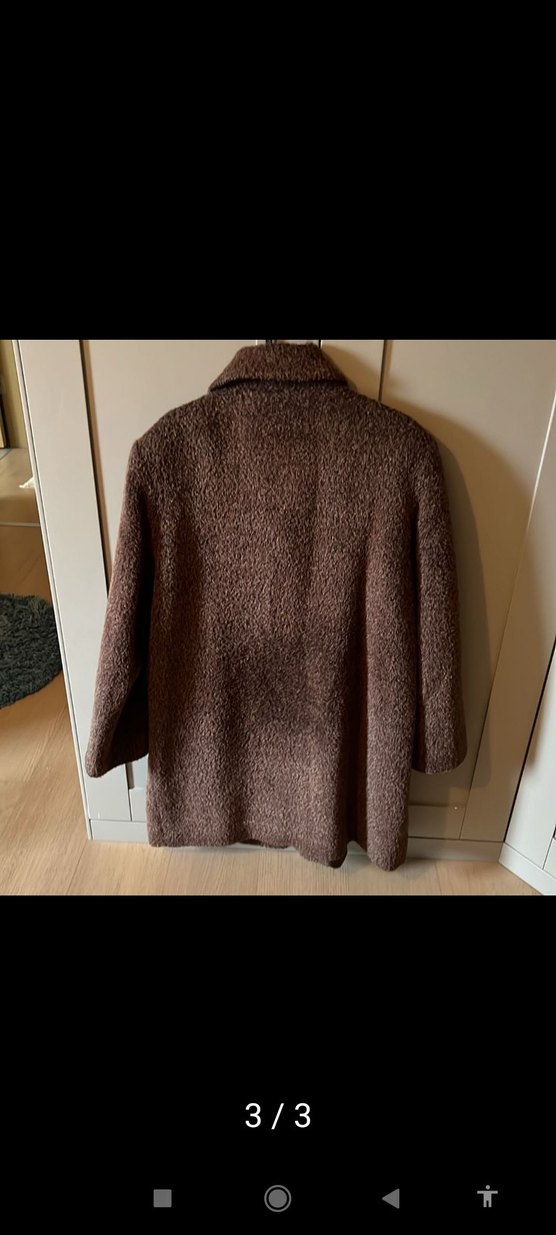 Düğmeli Kahverengi Midi Kadın Kaban-marka temsili - Görsel 2