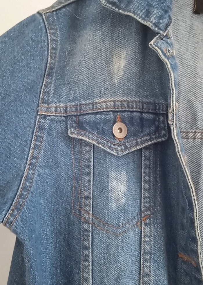 Mevsimlik Kot ceket - Görsel 4