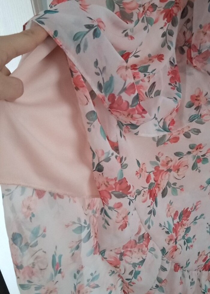 Yazlık şifon elbise - Görsel 4