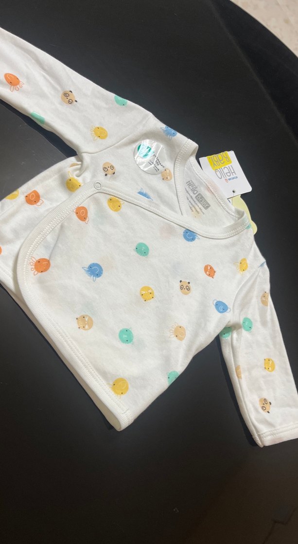 Beyaz Baskılı Bebek İç Zıbını - Görsel 3