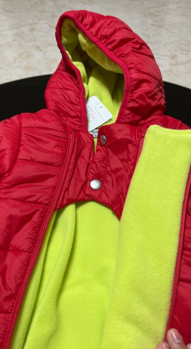 Kırmızı Fermuarlı Bebek Kış Tulumu - Görsel 4