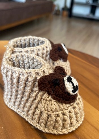 HelloBaby Kız Çocuk Örgü Bohem Ayakkabı 10 cm 3 -6 ay uygundur