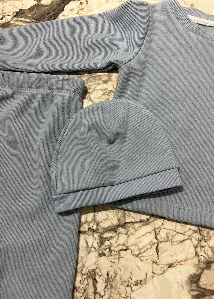 Erkek bebek yumuşak dokulu takım 9 aylık - Görsel 4