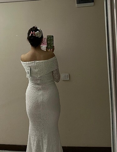 s Beden Beyaz elbise nikah elbisesi