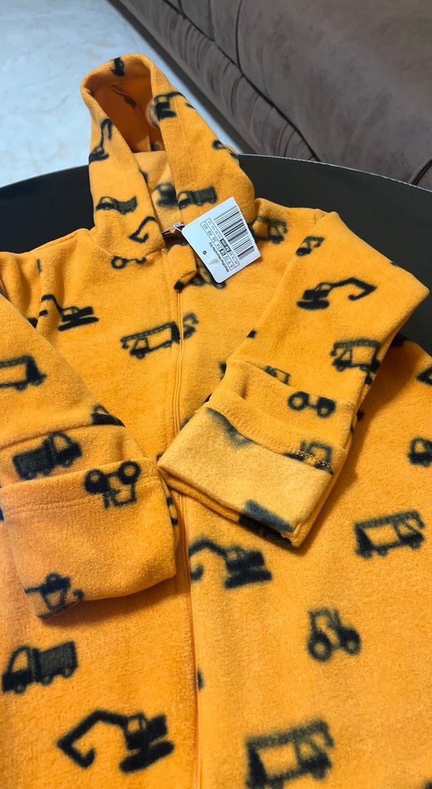 Sarı Desenli Bebek Tulumu - Görsel 2