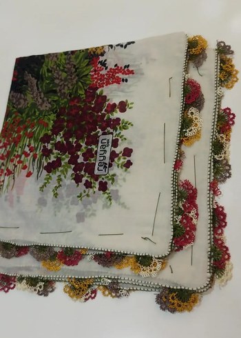 Boncuk Detaylı Çok Renkli Bohem Kadın Fuları - Görsel 6