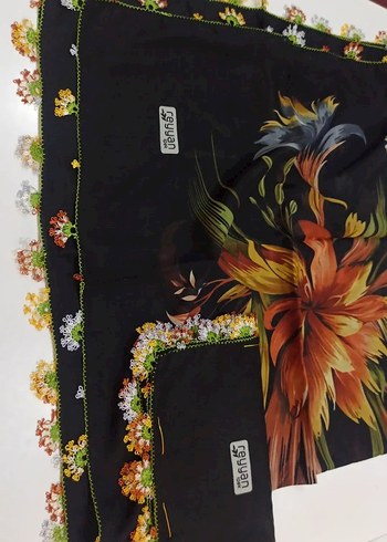 Boncuk Detaylı Çok Renkli Bohem Kadın Fuları - Görsel 10