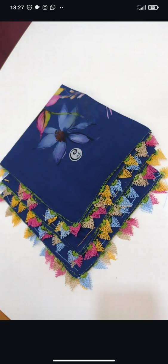 Boncuk Detaylı Çok Renkli Bohem Kadın Fuları - Görsel 5