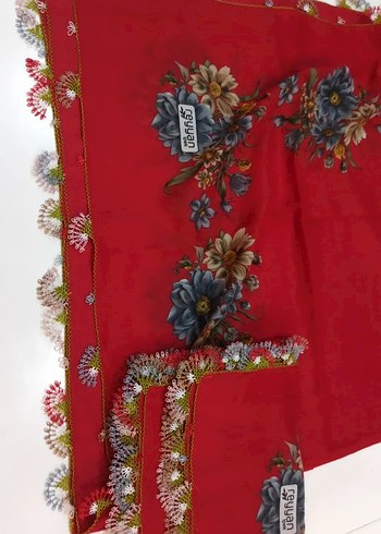 Boncuklu Çok Renkli Bohem Kadın Fuları - Görsel 3