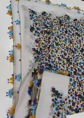 Boncuklu Çok Renkli Bohem Kadın Fuları - Görsel 7