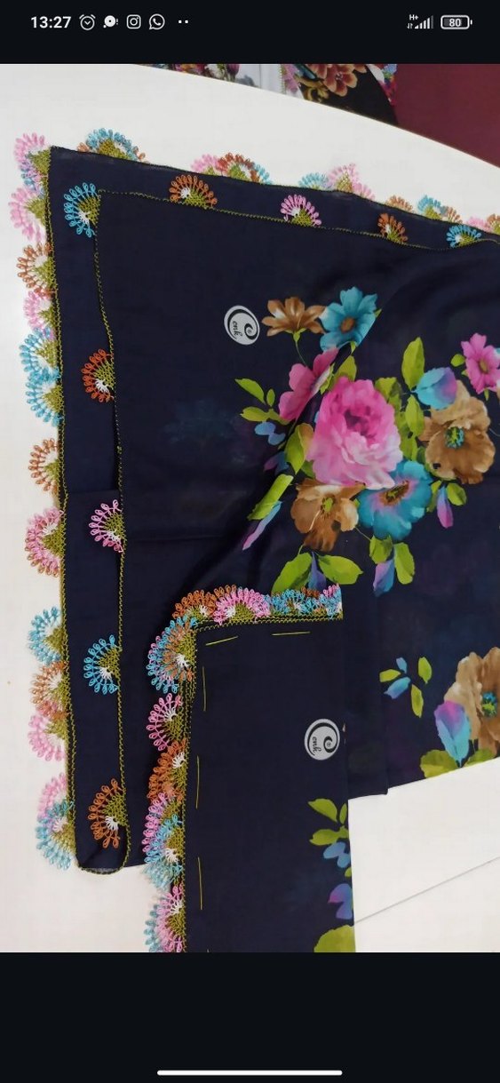 Boncuklu Çok Renkli Bohem Kadın Fuları - Görsel 2