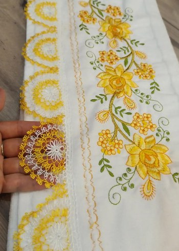 Nakışlı Pastel Renkli Havlu Seti - Görsel 8