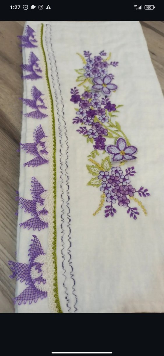 Nakışlı Pastel Renkli Havlu Seti - Görsel 2