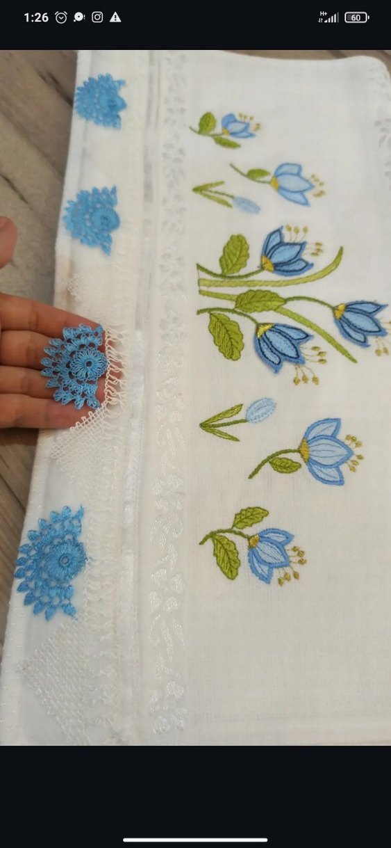 Nakışlı Pastel Renkli Havlu Seti - Görsel 4