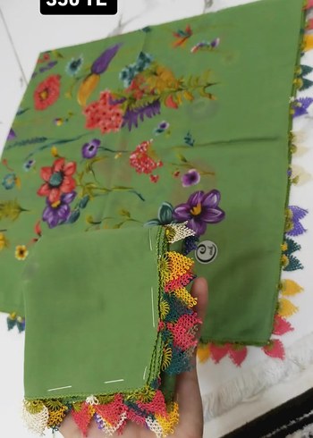 Boncuk İşlemeli Bohem Kadın Şal - Görsel 5