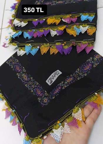 Boncuk İşlemeli Bohem Kadın Şal - Görsel 9