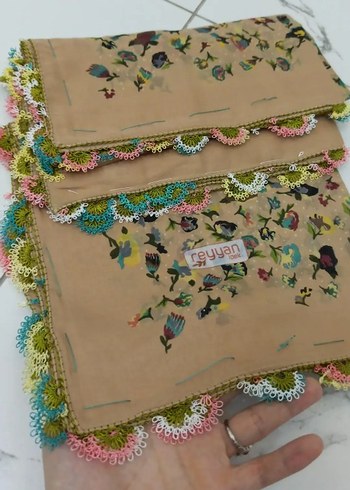 Boncuk İşlemeli Bohem Kadın Şal - Görsel 13