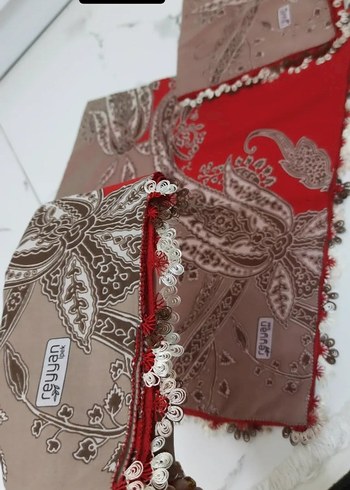 Boncuk İşlemeli Bohem Kadın Şal - Görsel 11